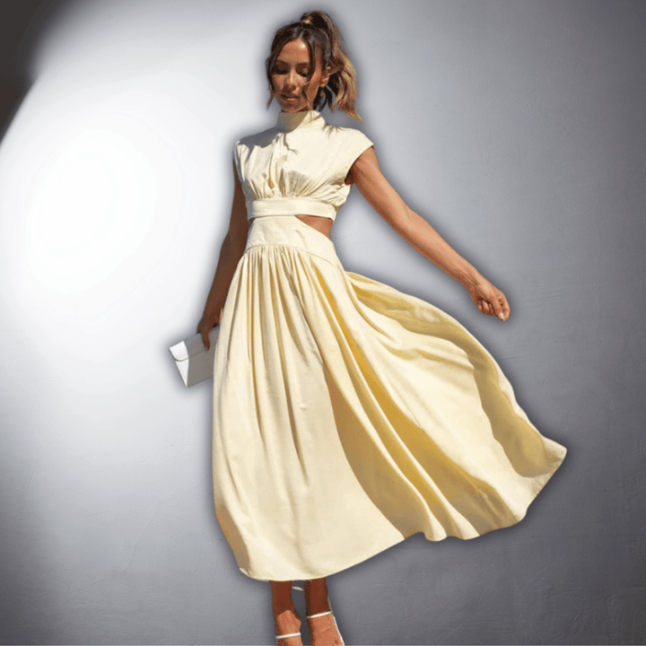 Nivara® | Plisseret Vegansk Kjole med Premium Komfort